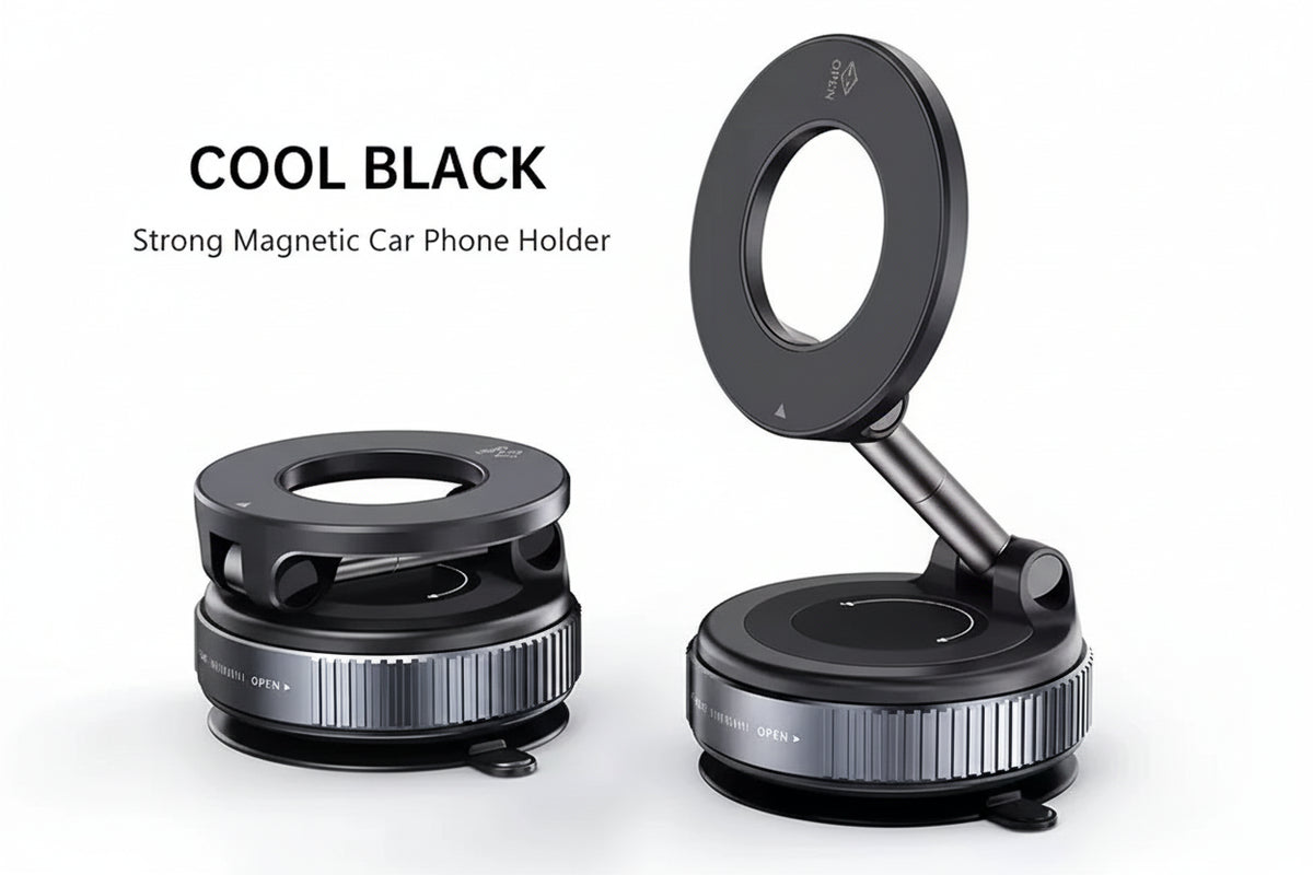 Premium Magnetic Phone Holder - 360° Rotating Dashboard Mount