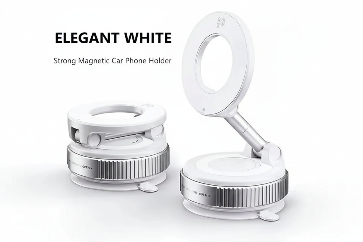 Premium Magnetic Phone Holder - 360° Rotating Dashboard Mount